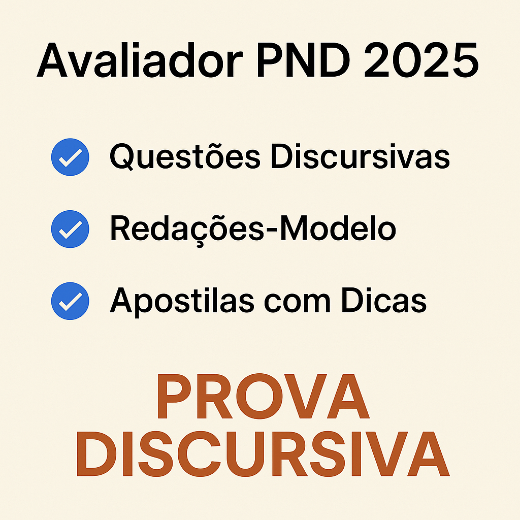 Avaliador Prova Discursiva PND 2025