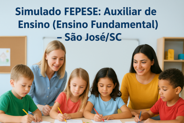 Simulado FEPESE: Auxiliar de Ensino (Ensino Fundamental) – São José/SC
