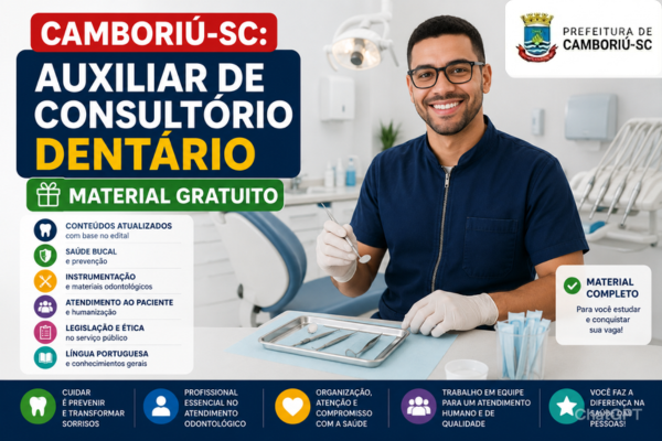 Camboriú-SC: Auxiliar de Consultório Dentário - Material Gratuito