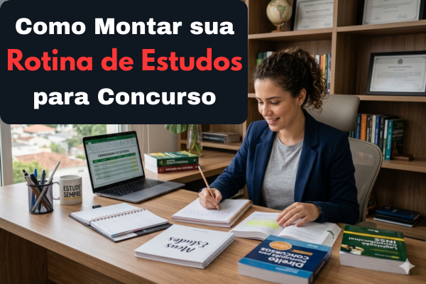 Como Montar sua Rotina de Estudos para Concurso