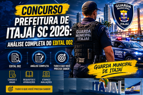 Concurso Prefeitura de Itajaí SC 2026: análise completa do Edital 002