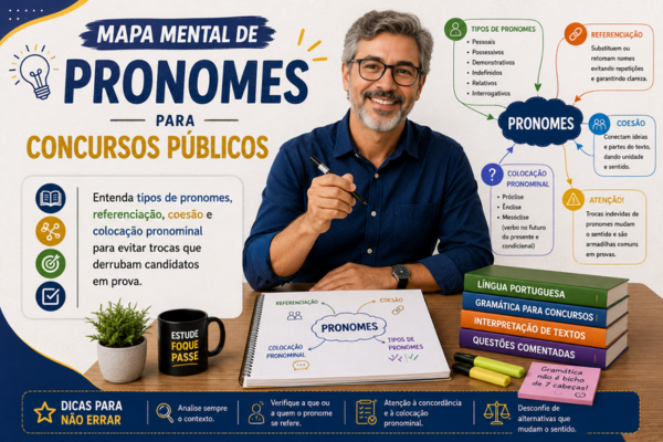 Mapa Mental de Pronomes para Concursos Públicos