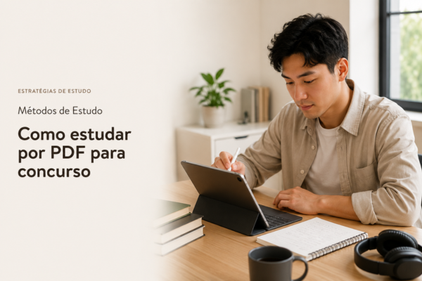 Como Estudar por PDF para Concurso