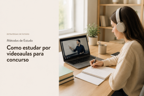 Como estudar por videoaulas para concurso