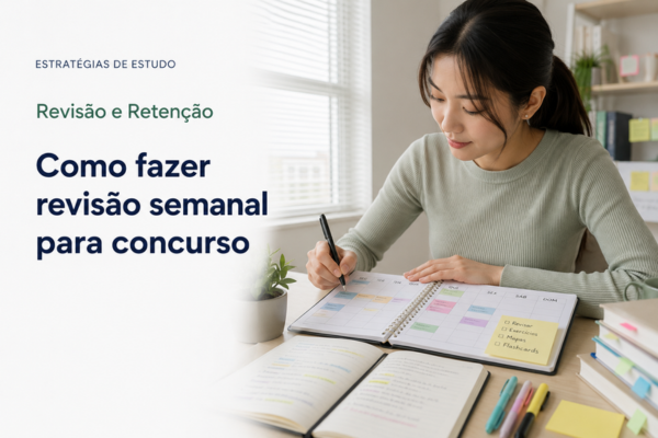 Como Fazer Revisão Semanal para Concurso