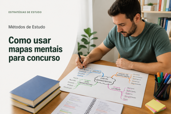 Como usar mapas mentais para concurso