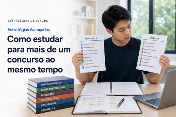 Como Estudar para Mais de um Concurso ao Mesmo Tempo