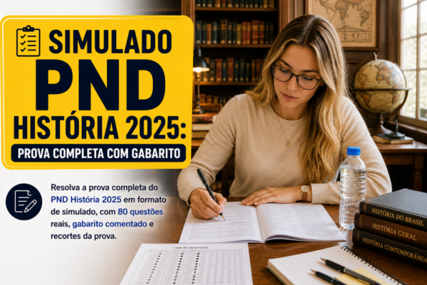 Simulado PND História 2025: Prova Completa com Gabarito