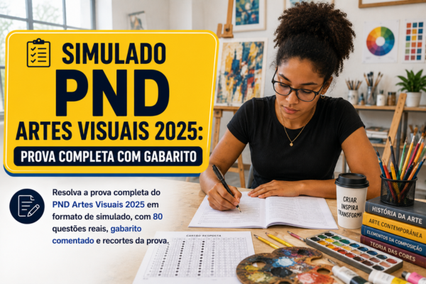 Simulado PND Artes Visuais 2025: Prova Completa com Gabarito