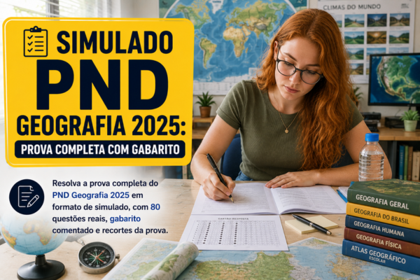 Simulado PND Geografia 2025: Prova Completa com Gabarito