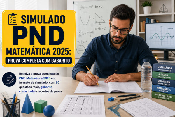 Simulado PND Matemática 2025: Prova Completa com Gabarito