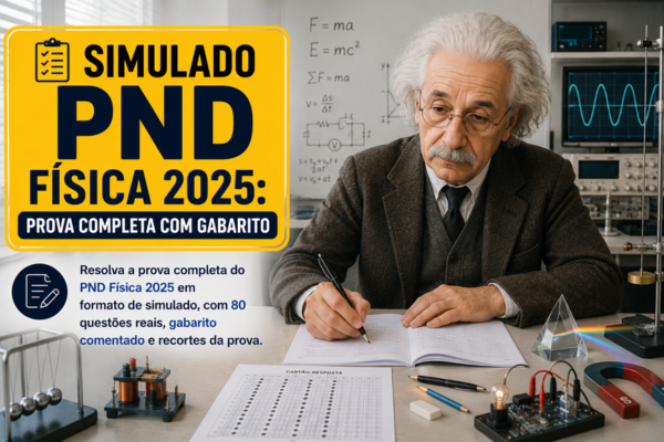 Simulado PND Física 2025: Prova Completa com Gabarito