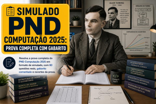 Simulado PND Computação 2025: Prova Completa com Gabarito