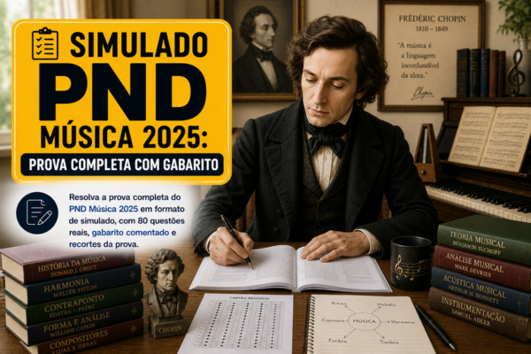 Simulado PND Música 2025: Prova Completa com Gabarito