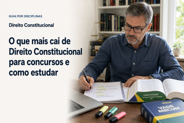 O que mais cai de Direito Constitucional para concursos e Como Estudar