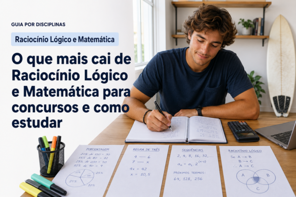O que mais cai de Raciocínio Lógico e Matemática e Como Estudar