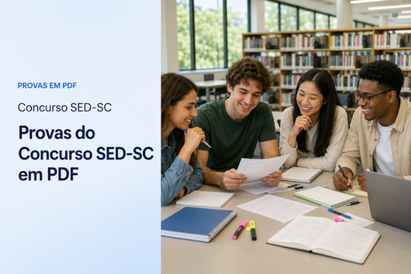 Provas do Concurso SED-SC em PDF