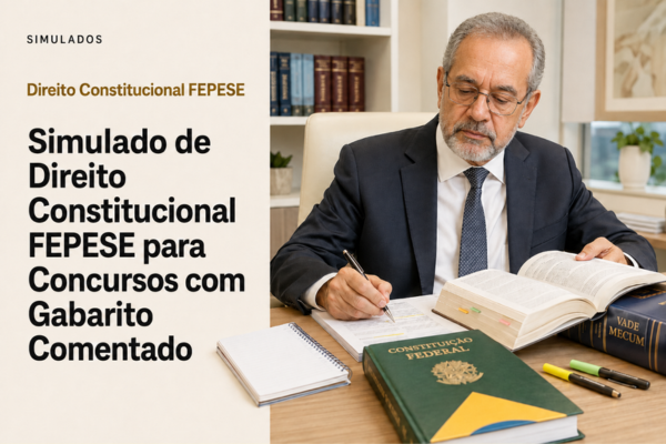 Simulado de Direito Constitucional FEPESE para Concursos com Gabarito Comentado