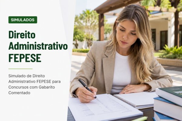 Simulado de Direito Administrativo FEPESE para Concursos com Gabarito Comentado