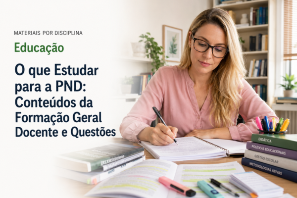 O que Estudar para a PND: Conteúdos da Formação Geral Docente e Questões