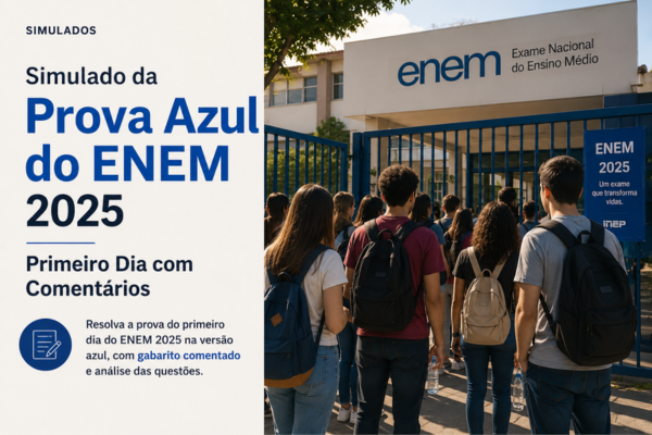 Simulado da Prova Azul do ENEM 2025 Primeiro Dia com Comentários