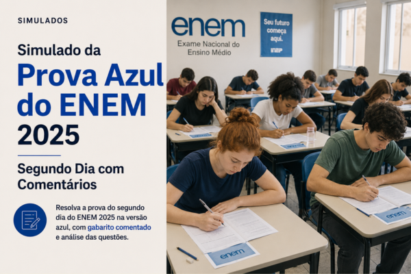 Simulado da Prova Azul do ENEM 2025 Segundo Dia com Comentários