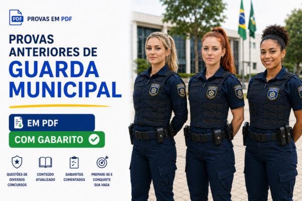 Provas Anteriores de Guarda Municipal em PDF com Gabarito