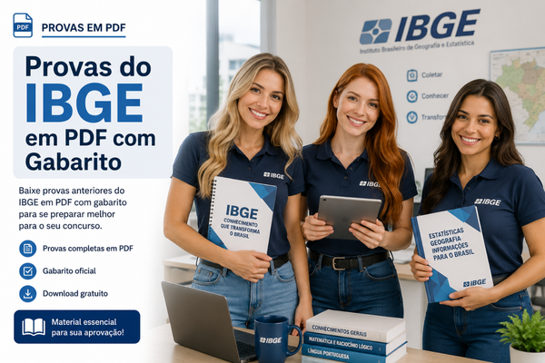 Provas do IBGE em PDF com Gabarito