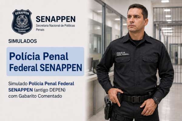 Simulado Polícia Penal Federal SENAPPEN (antigo DEPEN) com Gabarito Comentado