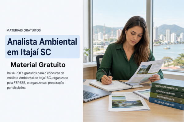 Analista Ambiental em Itajaí SC - Material Gratuito