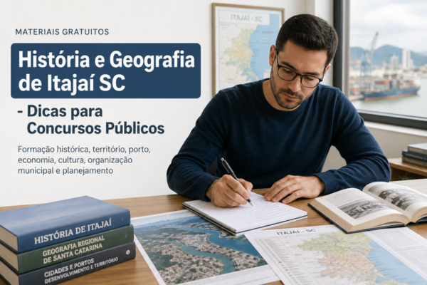 História e Geografia de Itajaí SC - Dicas para Concursos Públicos