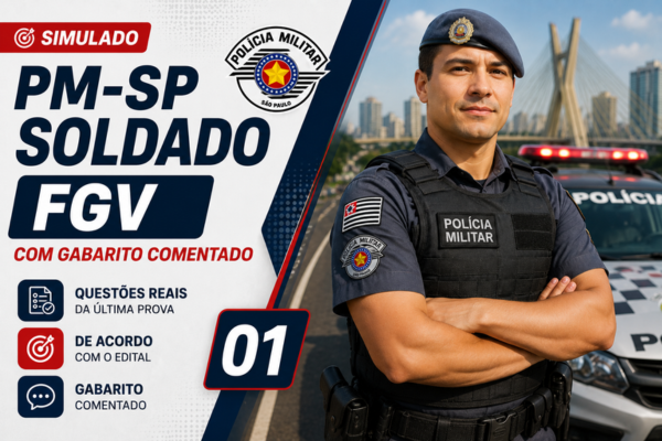Simulado PM-SP Soldado FGV com Gabarito Comentado — 01