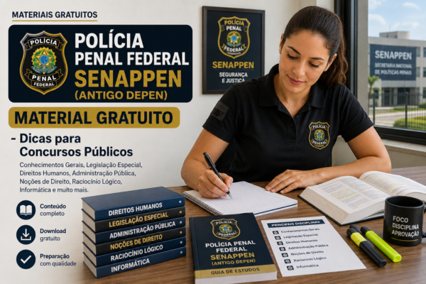 Polícia Penal Federal SENAPPEN (antigo DEPEN) - Material Gratuito