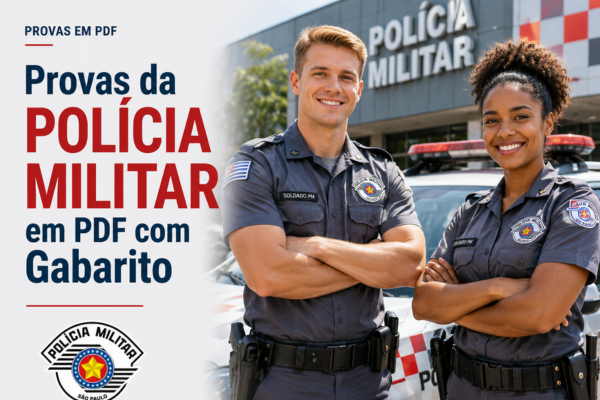 Provas da Polícia Militar em PDF com Gabarito
