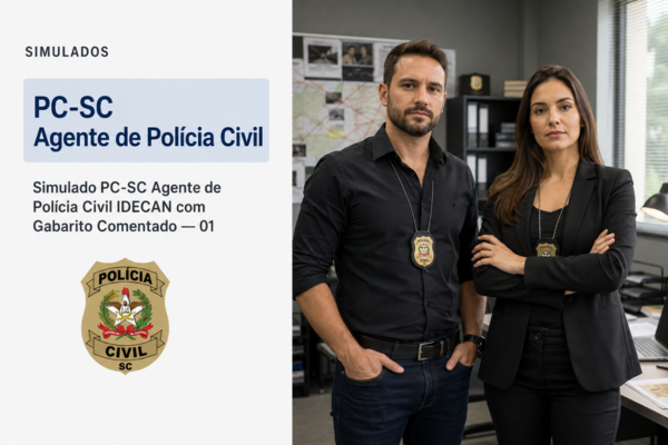 Simulado PC-SC Agente de Polícia Civil IDECAN com Gabarito Comentado — 01