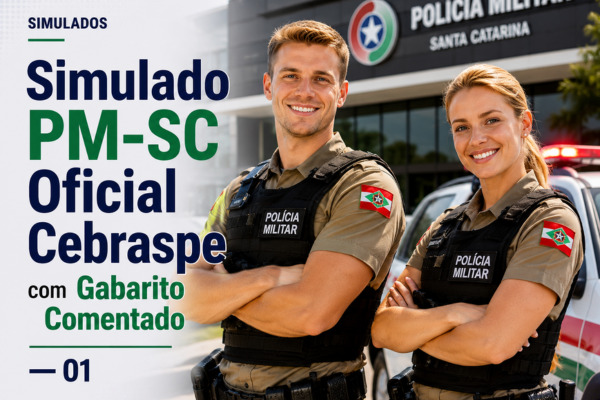 Simulado PM-SC Oficial Cebraspe com Gabarito Comentado — 01