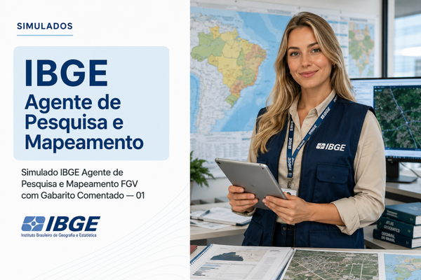 Simulado IBGE Agente de Pesquisa e Mapeamento FGV com Gabarito Comentado — 01