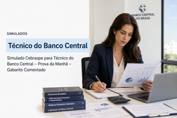 Simulado Cebraspe para Técnico do Banco Central – Prova da Manhã – Gabarito Comentado