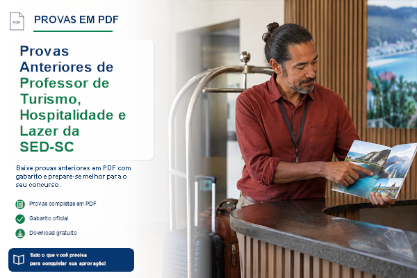 Provas Anteriores de Professor de Turismo, Hospitalidade e Lazer
