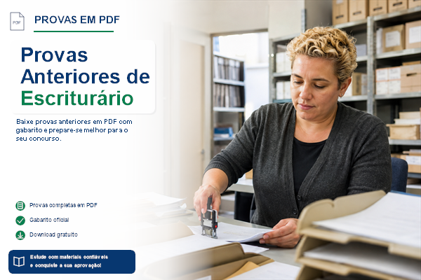 Provas Anteriores de Escriturário