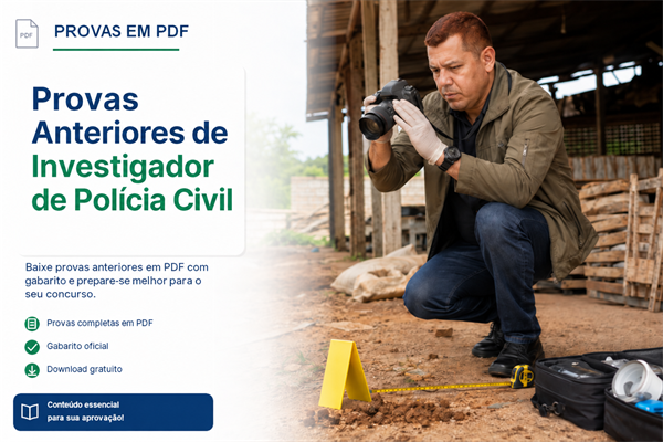 Provas Anteriores de Investigador de Polícia Civil
