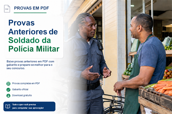 Provas Anteriores de Soldado da Polícia Militar