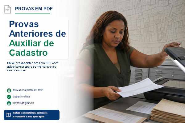Provas Anteriores de Auxiliar de Cadastro