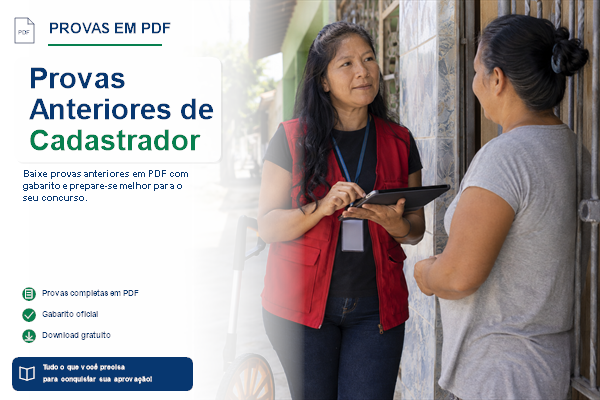 Provas Anteriores de Cadastrador