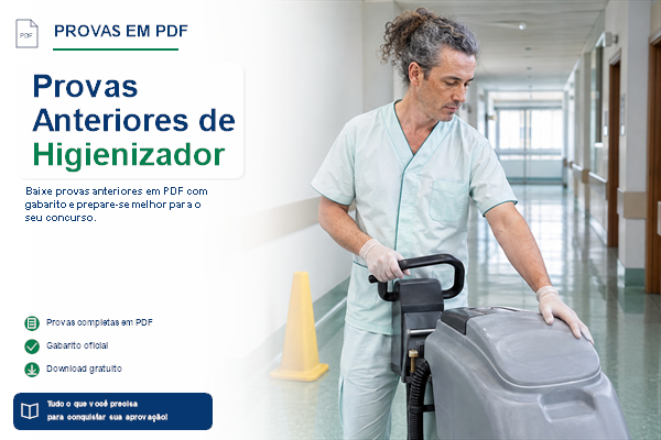 Provas Anteriores de Higienizador