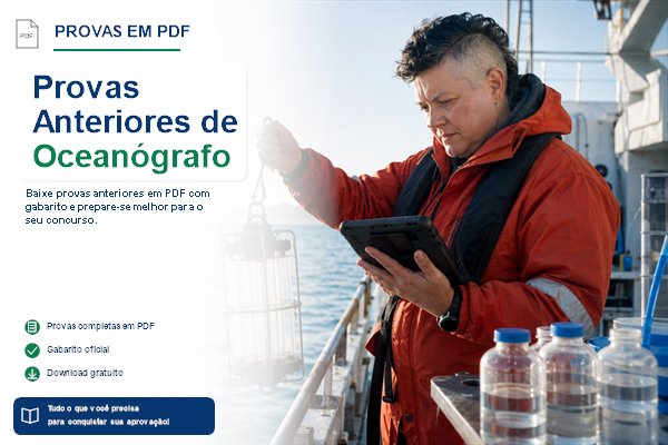 Provas Anteriores de Oceanógrafo