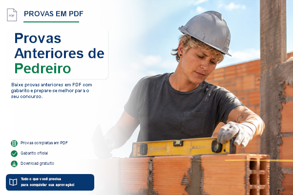 Provas Anteriores de Pedreiro