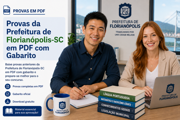Provas da Prefeitura de Florianópolis-SC em PDF com Gabarito