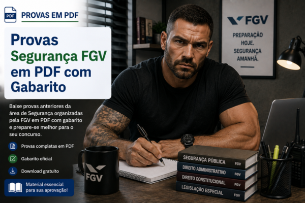 Provas Segurança FGV em PDF com Gabarito