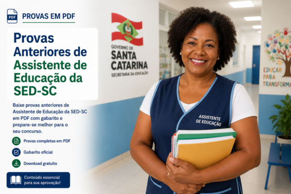Provas Anteriores de Assistente de Educação da SED-SC